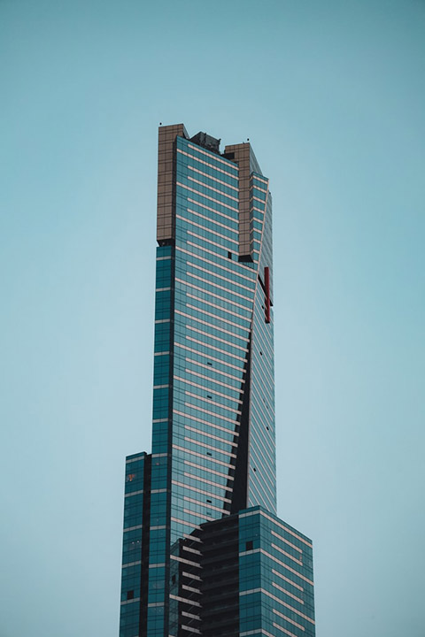 Modern residential building managed by Luminate Community Management in Dubai