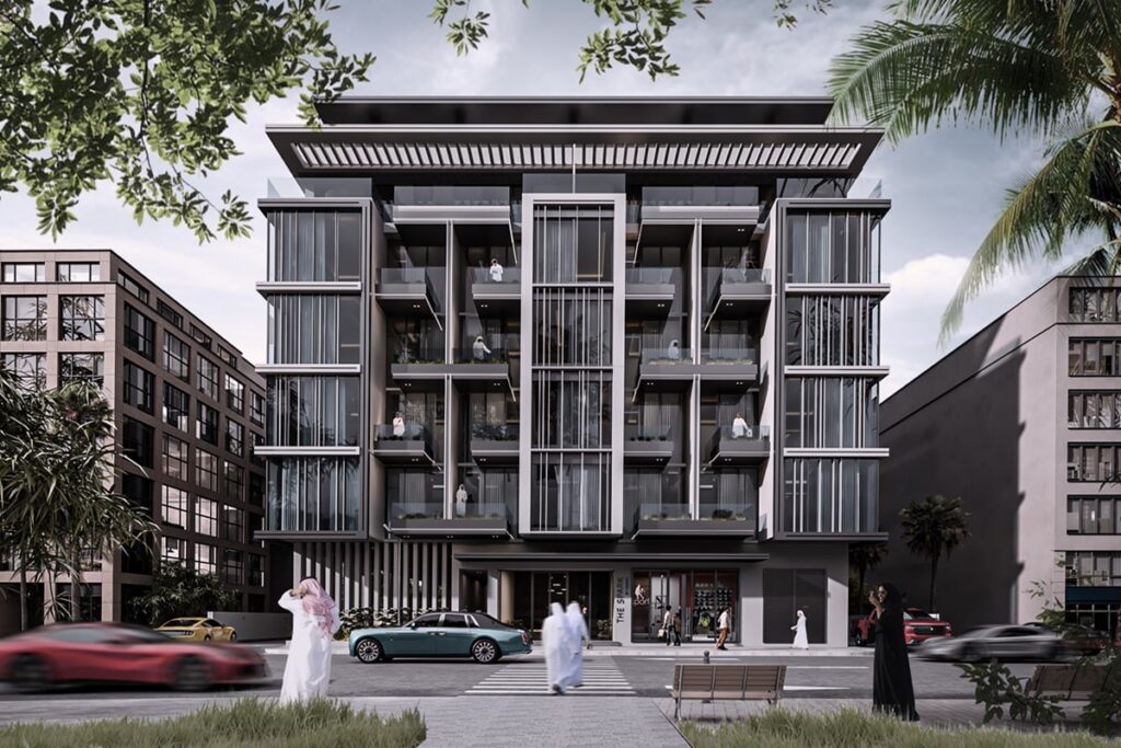 The Spark by Esnaad residential tower in Dubai, managed by Luminate Community Management