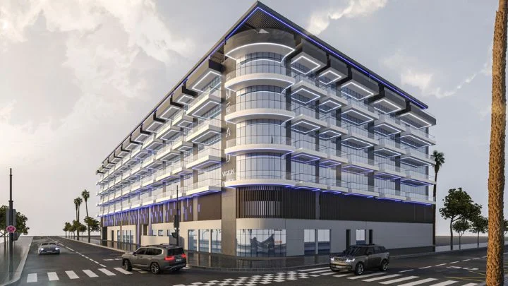 Emerald Vision Tower residential building in Dubai, managed by Luminate Community Management